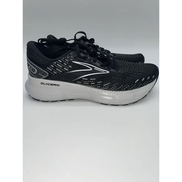 Tried On Brooks Womens Glycerin 20 1203691B059 Black Running Sneakers Size 6 B - Picture 5 of 13
